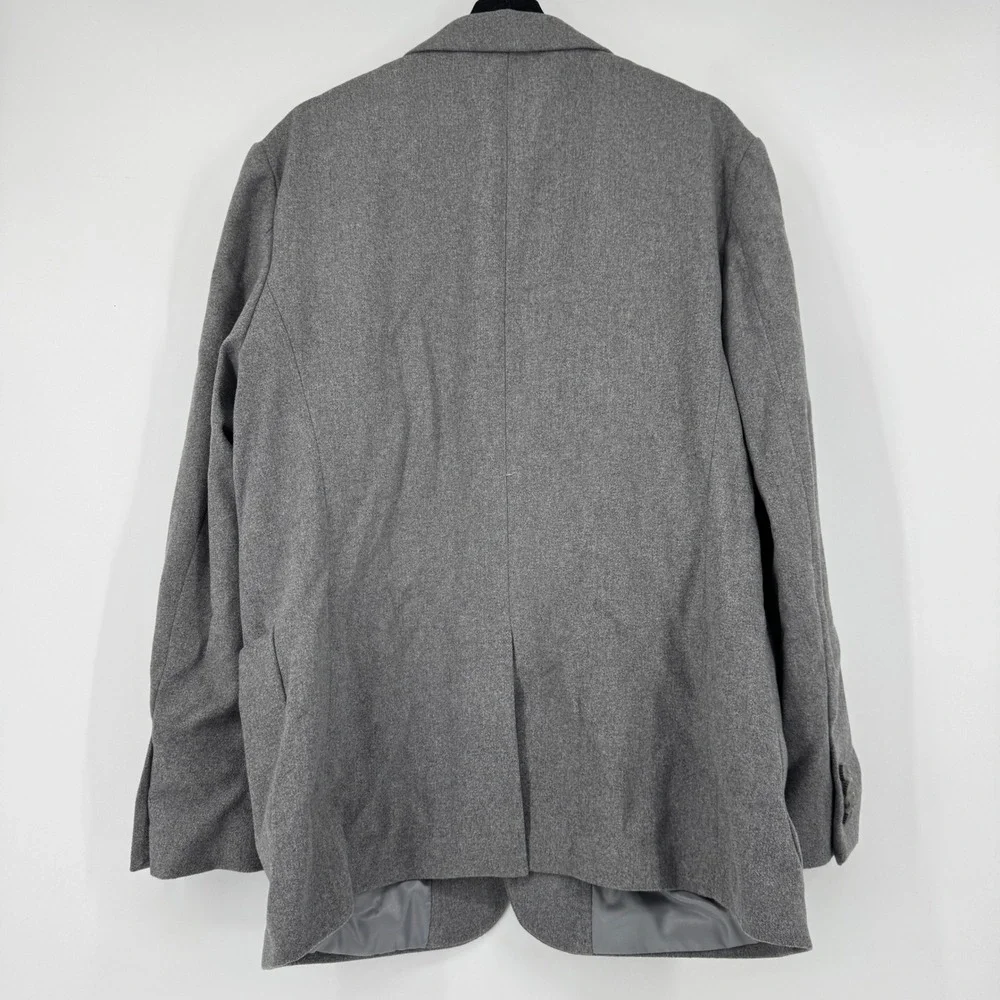 Banana Republic Mens 44R Grey Wool Blend Two Button Blazer Sport Coat Jacket